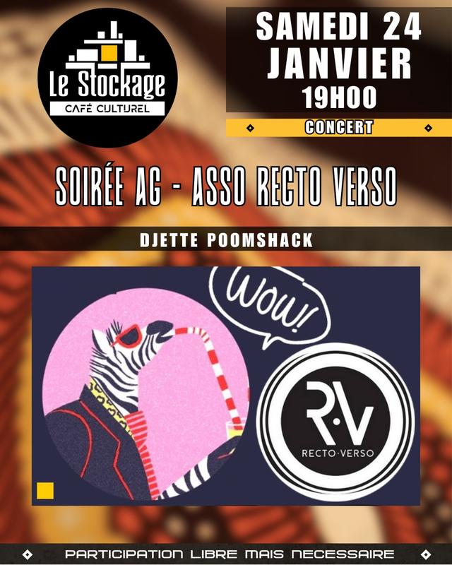 Soirée Ag de l'asso Recto Verso + Dj Set