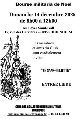 Bourse militaria de noël
