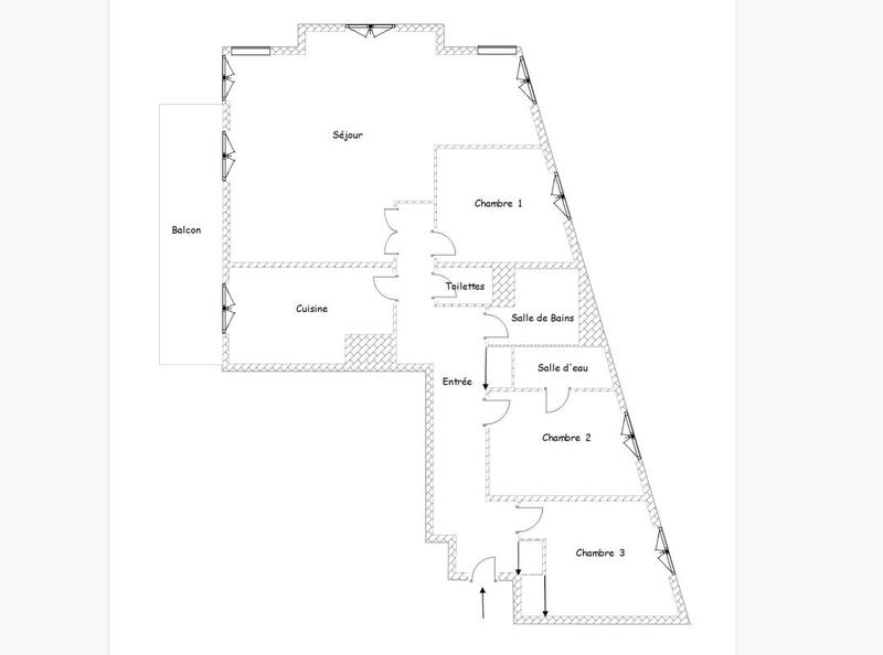 Appartement - 100 m² - 4 pièces