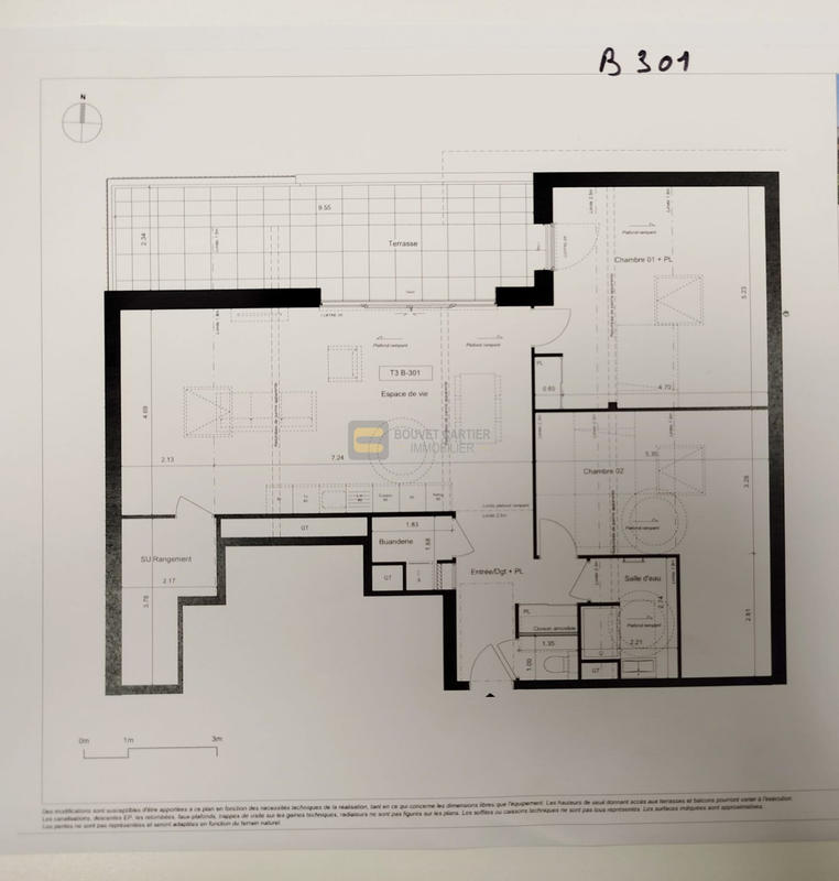 Appartement - 79 m² - 3 pièces