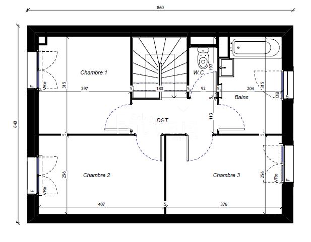 Maison - 76 m² - 4 pièces