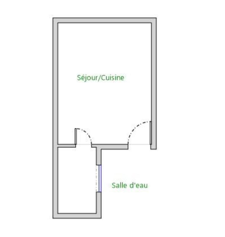Appartement - 17 m² - 1 pièce