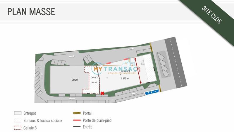 Local d'activités - 1 375 m²