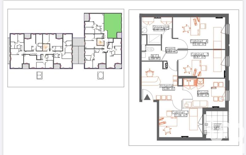 Appartement - 64 m² - 3 pièces