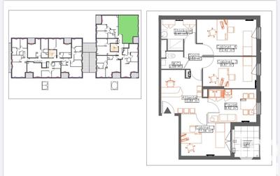 Appartement - 64 m² - 3 pièces