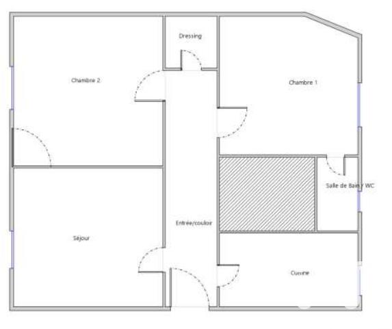 Appartement - 50 m² - 3 pièces