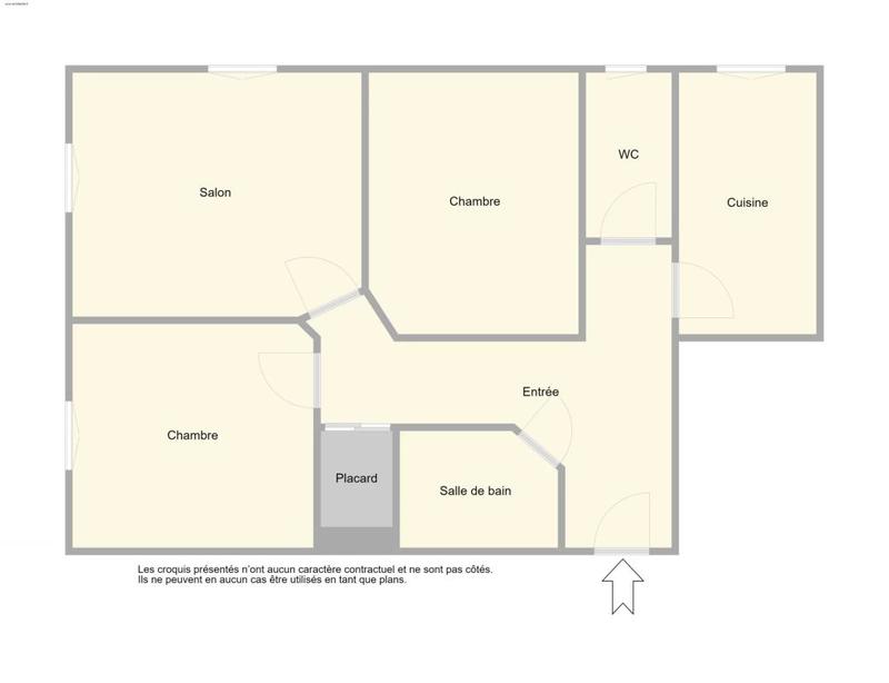 Appartement - 64 m² - 3 pièces