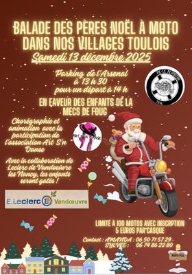 La Balade des Pères Noël à Moto
