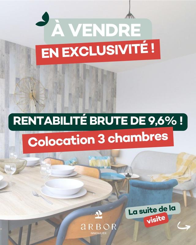 Appartement - 75 m² - 5 pièces