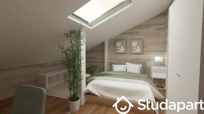 Chambre - 10 m² - 1 pièce