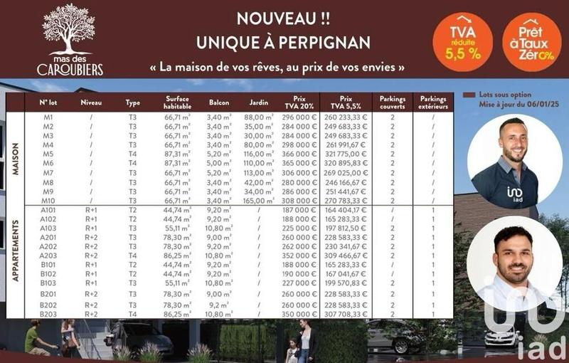 Maison - 67 m² - 3 pièces