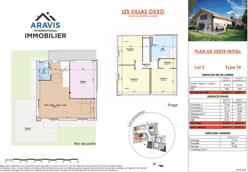 Maison - 98 m² - 4 pièces