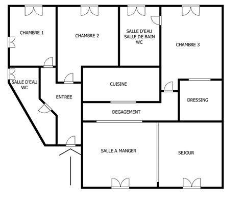 Appartement - 114 m² - 4 pièces