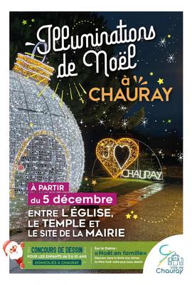 Illuminations de Noël à Chauray