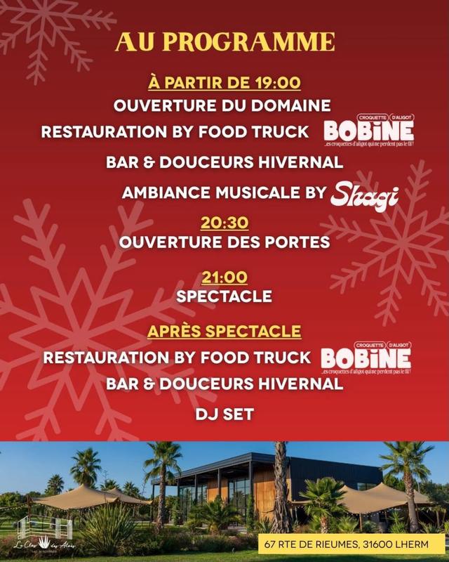 2 Spectacles Uniques -  les Toulousains au Clos des Aloes