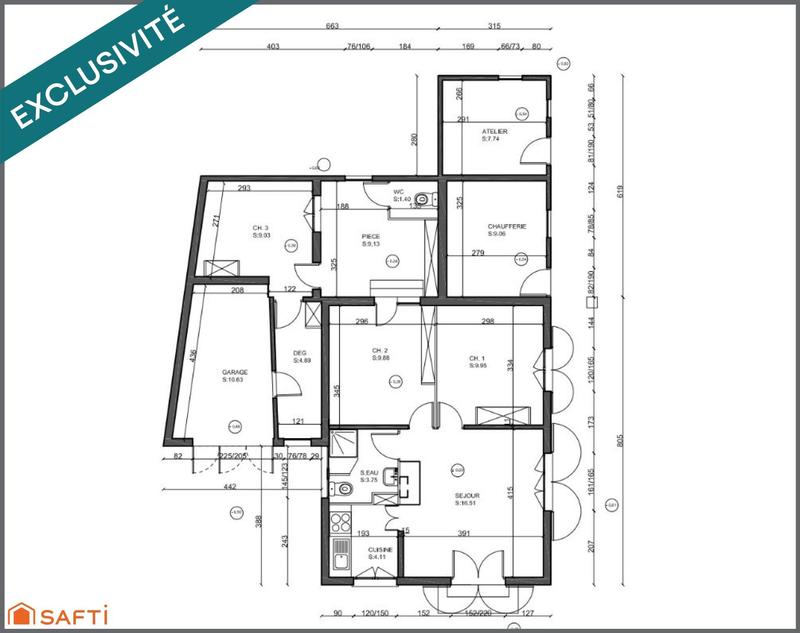 Maison - 50 m² - 4 pièces