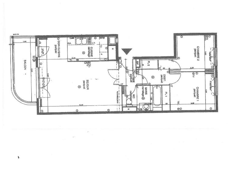 Appartement - 64 m² - 3 pièces
