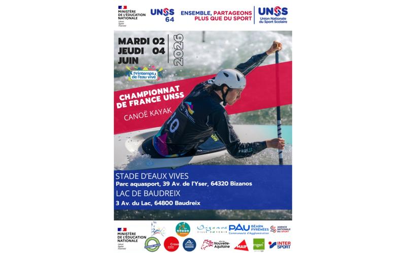 Championnat de France Canoë Kayak Unss