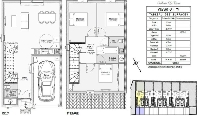 Maison - 85 m² - 4 pièces