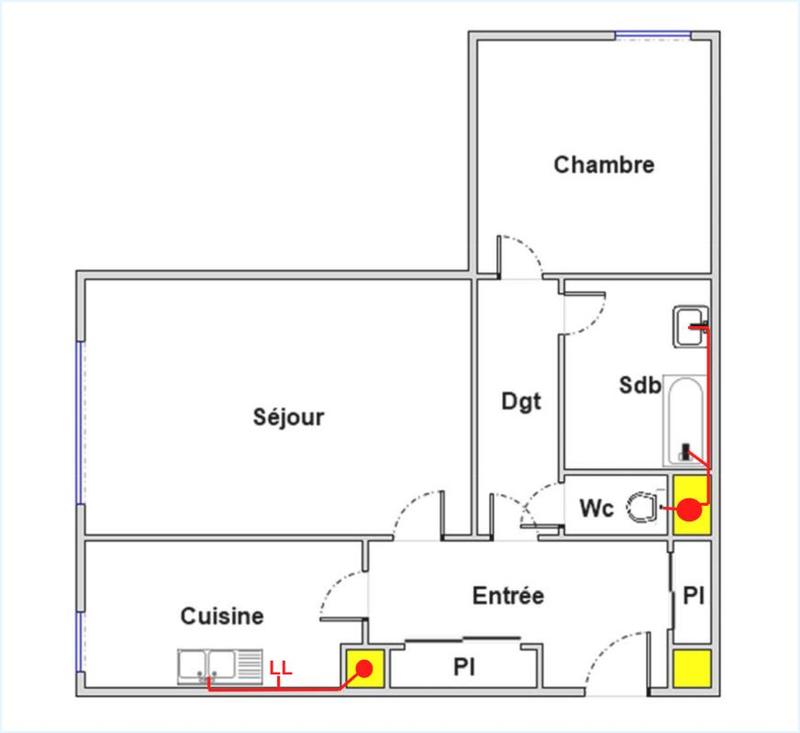 Appartement - 51 m² - 2 pièces