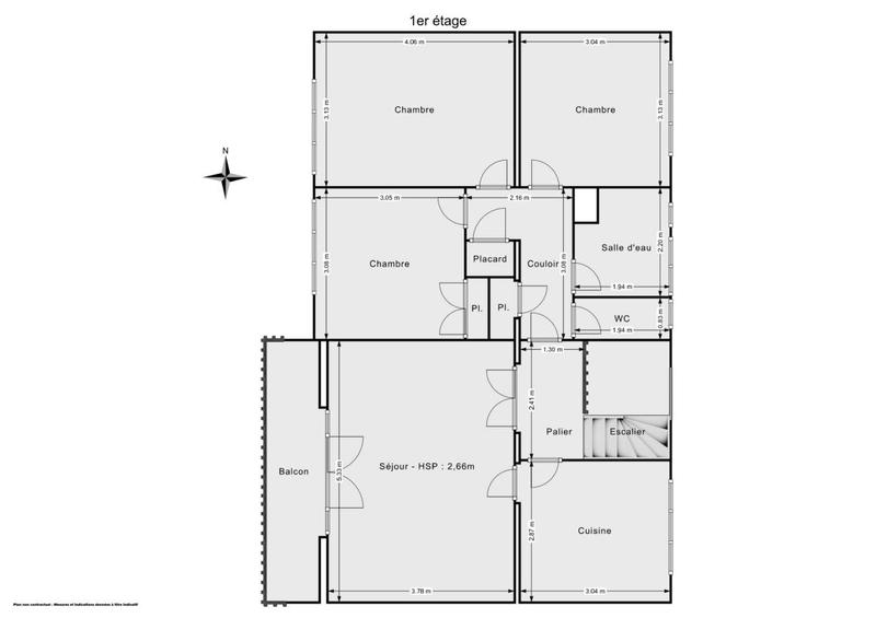 Maison - 12 m² - 6 pièces
