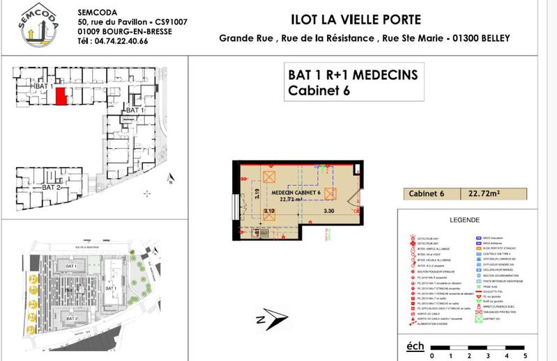 Bureau - 22 m² - 1 pièce