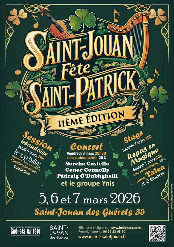 Saint-Jouan fête Saint-Patrick - Repas irlandais en musique