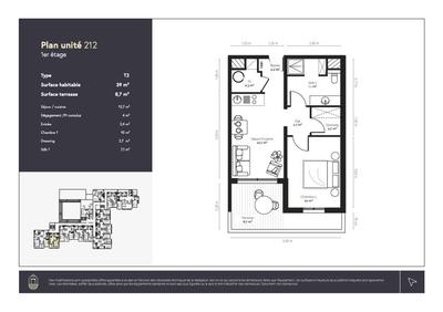 Appartement - 39 m² - 2 pièces