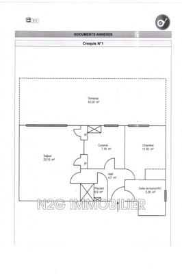 Appartement - 55 m² - 2 pièces