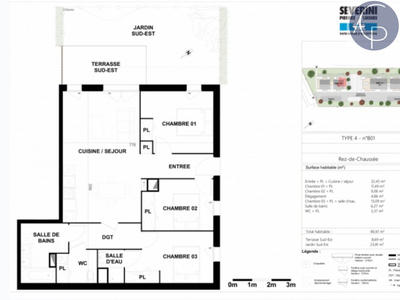 Appartement - 81 m² - 4 pièces