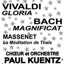 Jubilation et Méditation avec Bach Vivaldi Massenet. Ch. et orchestre P.Kuentz