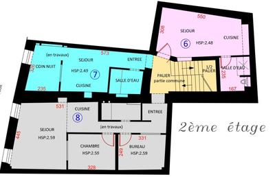 Appartement - 46 m² - 3 pièces