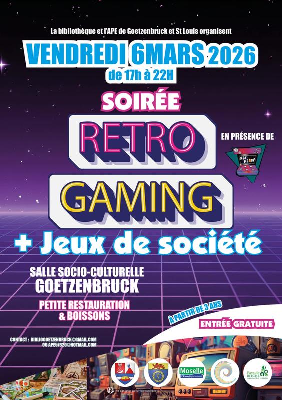 Soirée rétro gaming et jeux de société (2¿ édition)