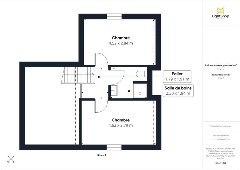 Maison - 96 m² - 4 pièces