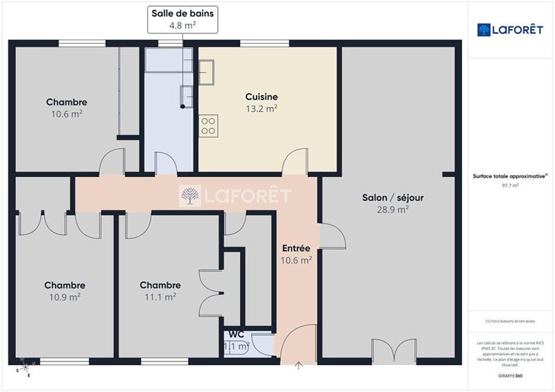 Maison - 100 m² - 4 pièces