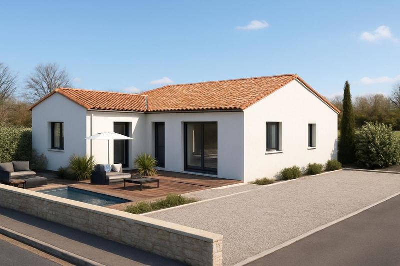 Maison - 90 m² - 5 pièces