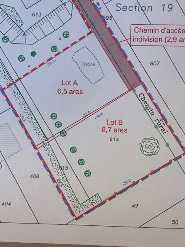 Terrain constructible - 650 m²