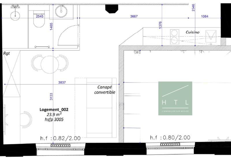 Appartement - 24 m² - 1 pièce