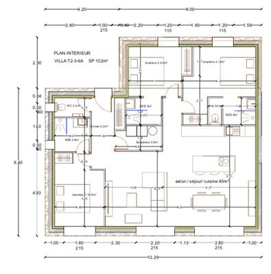 Villa - 102 m² - 4 pièces