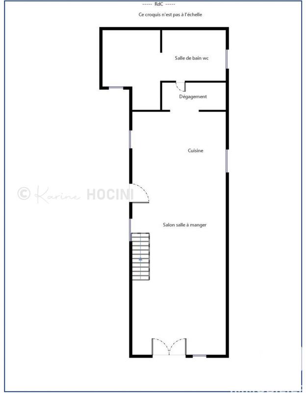 Maison de ville - 103 m² - 4 pièces