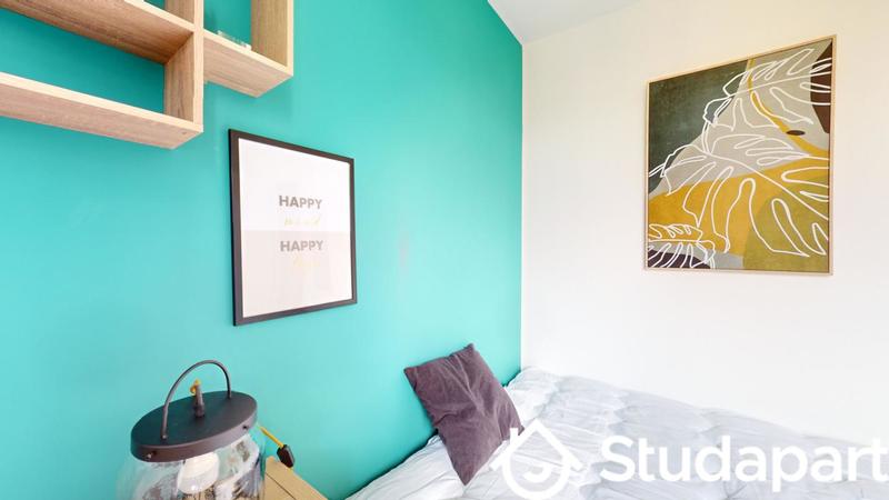 Chambre - 9 m² - 1 pièce