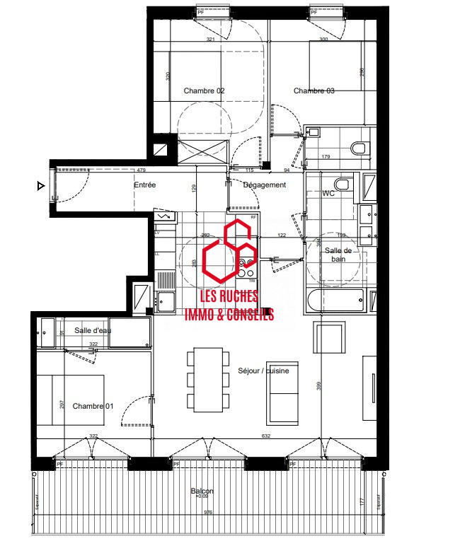 Appartement - 88 m² - 4 pièces