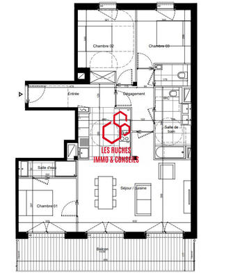 Appartement - 88 m² - 4 pièces