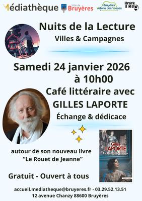 café littéraire avec Gilles Laporte