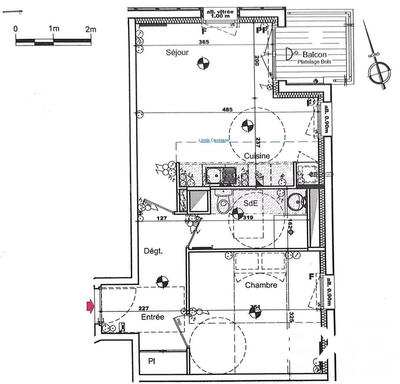 Appartement - 42 m² - 2 pièces