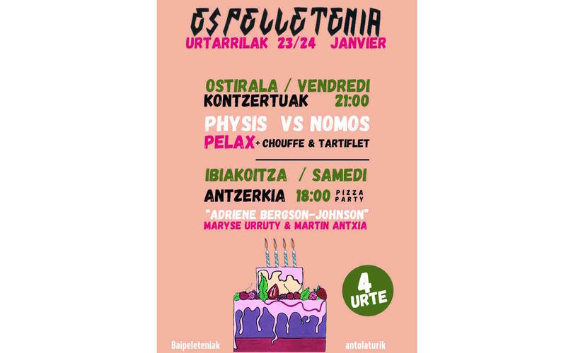 4eme anniversaire d'Espelletenia-ren 4.urtebetetzea