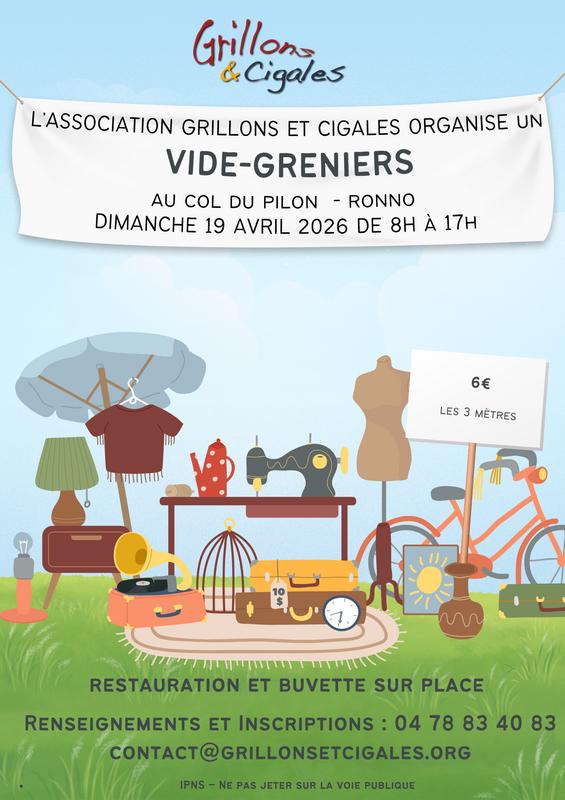 Vide-grenier grillons et cigales