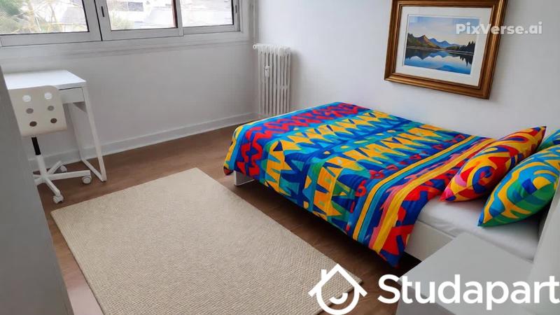 Chambre - 9 m² - 1 pièce