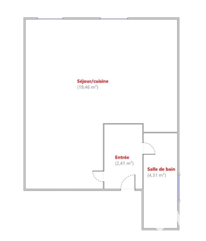 Appartement - 26 m² - 1 pièce