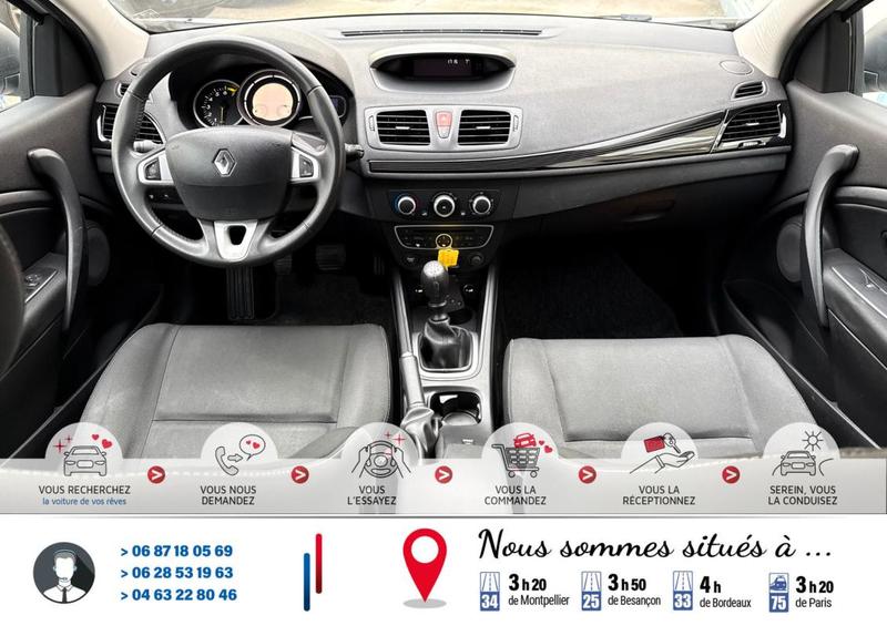 Renault Mégane 3 Coupé 1.6 16v 110Cv White Color édition Emotion Bv6 Crit'Air 1* 117000km*Ct Révision Kit Distribution Entretien Complet*Véhicule Sous Garantie*100 Points de Contrôles*CarteGrise Moitié prix (Véhicule plus 10 ans)*Sièges chauffant*Régulate